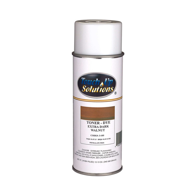 Dye Toner - Solvent Based - Aerosol - 12 oz - Color:Extra Dark Walnut